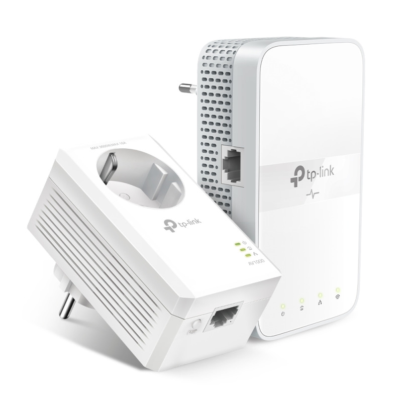 Kit (2 piezas) TP-Link Wi-Fi Powerline Home Plug TL-WPA7617 KIT AV2 1000Mbps AC1200 1x TL-WPA7617 y 1x TL-PA7017P